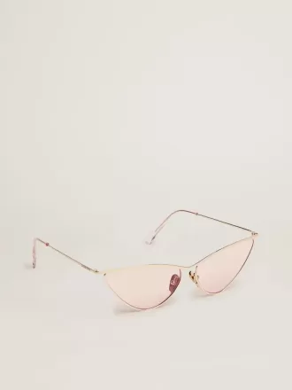 Sonnenbrille im Cat-Eye-Stil mit rosa Rahmen und Gläsern