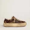 Herren-Space-Star aus Ponyfell mit Animal-Print und Lammfellfutter