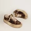 Herren-Space-Star aus Ponyfell mit Animal-Print und Lammfellfutter