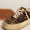 Herren-Space-Star aus Ponyfell mit Animal-Print und Lammfellfutter