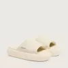 Herren-Slip-Ons „Space-Star Slide” aus weißem Leder