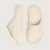 Herren-Slip-Ons „Space-Star Slide” aus weißem Leder
