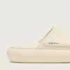 Herren-Slip-Ons „Space-Star Slide” aus weißem Leder