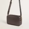 Star Bag aus grauem Metallic-Leder mit Swarovski-Kristallstern
