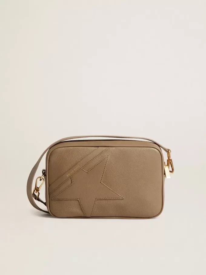 Star Bag aus salbeigrünem Leder mit ton-in-ton Stern