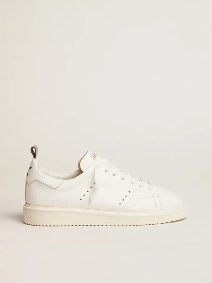 Starter Sneakers aus komplett weißem Leder