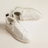 Starter Sneakers aus komplett weißem Leder