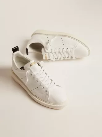 Starter Sneakers aus komplett weißem Leder
