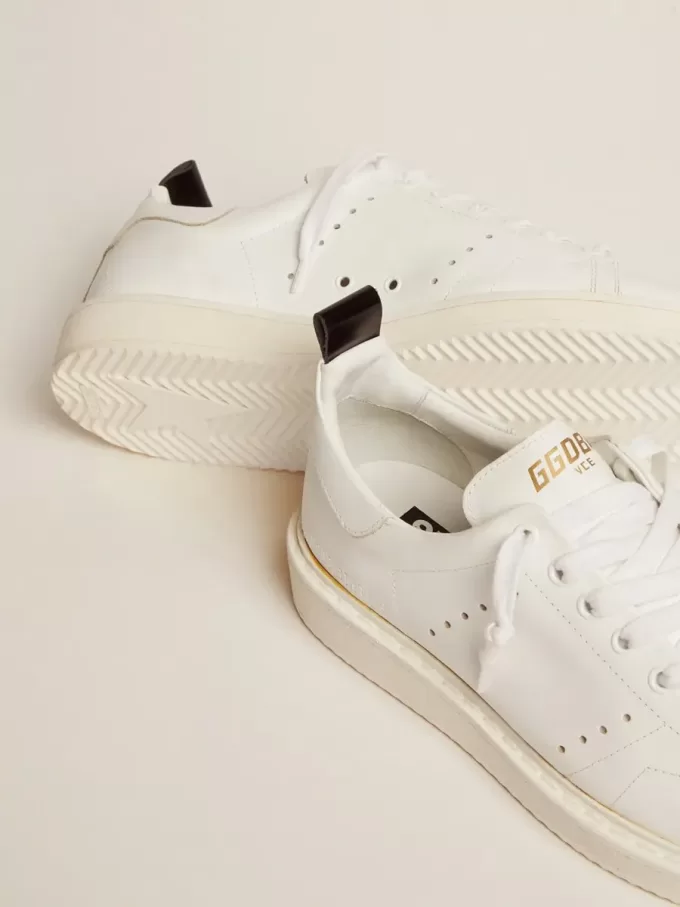 Starter Sneakers aus komplett weißem Leder