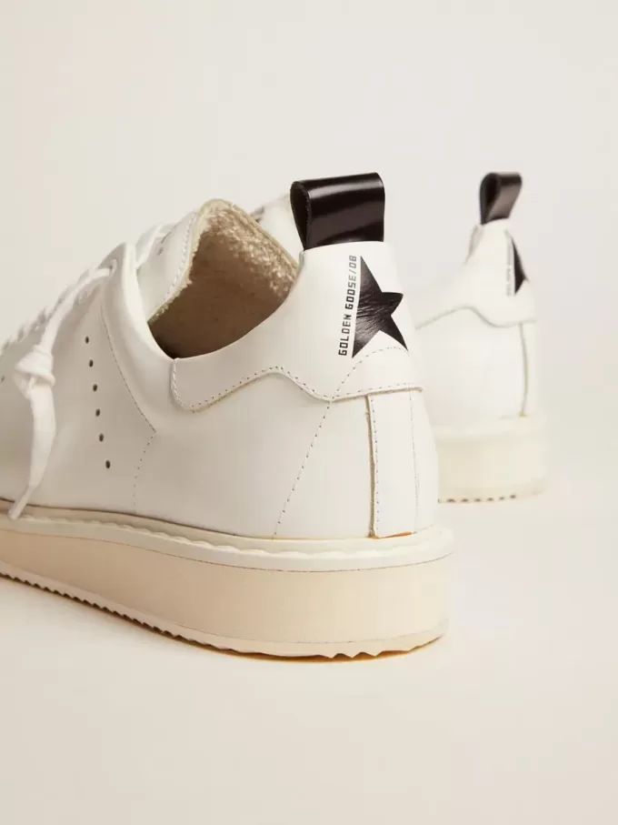 Starter Sneakers aus komplett weißem Leder