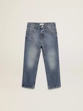 Stretchjeans für Jungen in blauem Denim