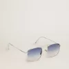 Sunframe Roger Aviator-Modell mit silbernem Rahmen