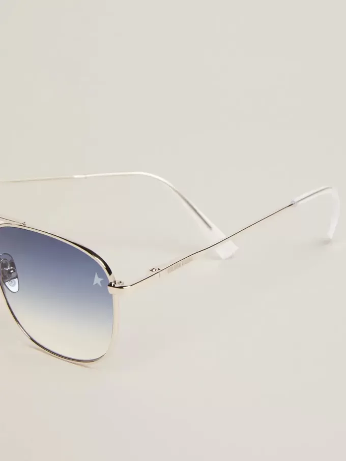 Sunframe Roger Aviator-Modell mit silbernem Rahmen