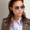 Sunframe Roger Aviator-Modell mit silbernem Rahmen