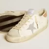 Super-Star für Damen aus Leder mit Swarovski-Kristallstern und Fersenlasche Super-Star für Damen aus Leder mit Swarovski-Kristallstern und Fersenlasche