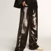 Super-Star für Damen aus weißem Nappaleder mit rosa Metallic-Lederstern Super-Star für Damen aus weißem Nappaleder mit rosa Metallic-Lederstern