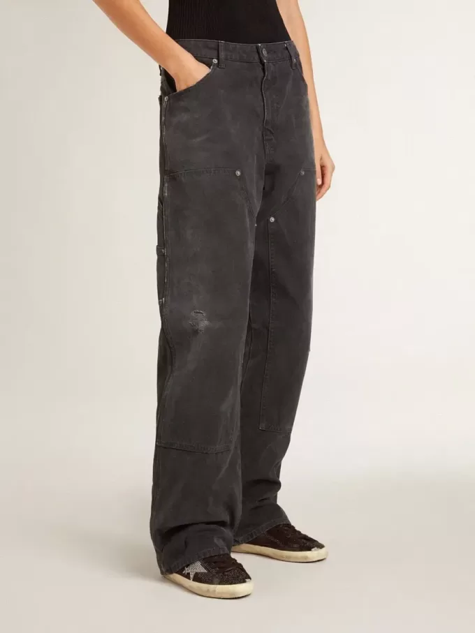 Super-Star für Damen aus Wildleder und Swarovski-Kristallen mit silbernem Stern Super-Star für Damen aus Wildleder und Swarovski-Kristallen mit silbernem Stern