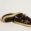 Super-Star für Damen aus Wildleder und Swarovski-Kristallen mit silbernem Stern Super-Star für Damen aus Wildleder und Swarovski-Kristallen mit silbernem Stern