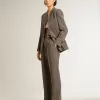 Super-Star für Damen mit grauem Glitzerstern und nudefarbenem Lederabsatz Super-Star für Damen mit grauem Glitzerstern und nudefarbenem Lederabsatz