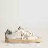 Super-Star für Damen mit grauem Stern und silbernem Glitzer-Fersenlasche Super-Star für Damen mit grauem Stern und silbernem Glitzer-Fersenlasche
