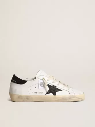 Super-Star für Damen mit schwarzem Swarovski-Kristallstern und Fersenlasche Super-Star für Damen mit schwarzem Swarovski-Kristallstern und Fersenlasche
