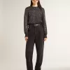 Super-Star für Damen mit schwarzem Swarovski-Kristallstern und Fersenlasche