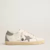 Super-Star für Damen mit silbernem Swarovski-Kristallstern und Fersenlasche