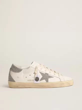 Super-Star für Damen mit silbernem Swarovski-Kristallstern und Fersenlasche Super-Star für Damen mit silbernem Swarovski-Kristallstern und Fersenlasche