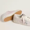 Super-Star LTD aus rosa Leder mit silberfarbenem Lederstern und rosa Lederabsatzlasche Super-Star LTD aus rosa Leder mit silberfarbenem Lederstern und rosa Lederabsatzlasche