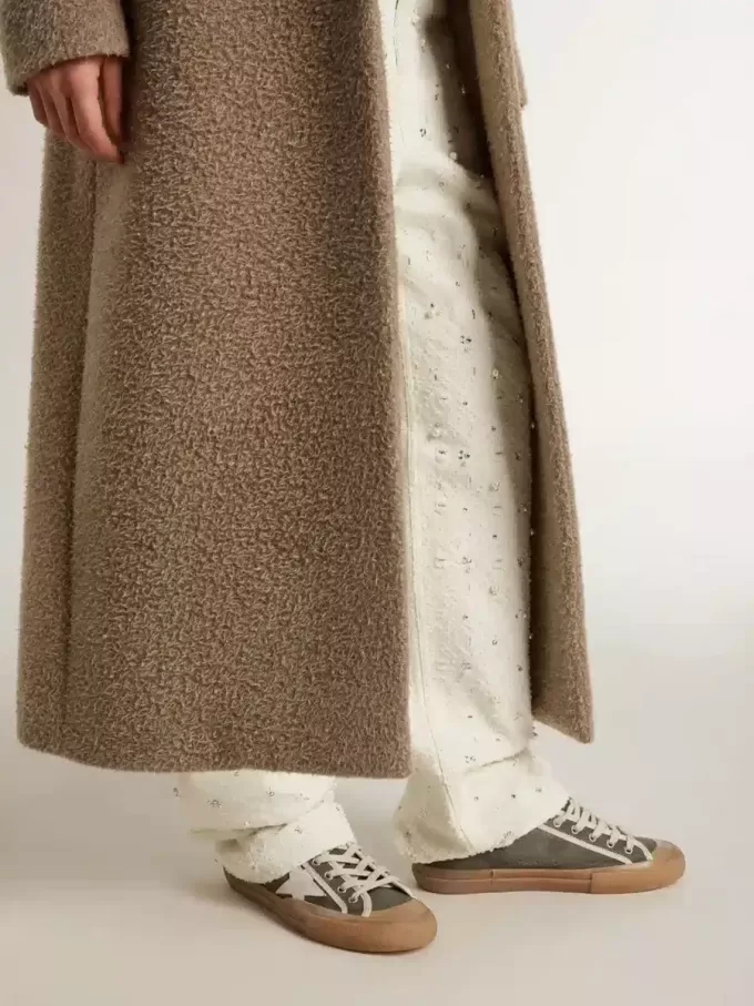 Super-Star LTD für Damen aus grünem Canvas mit weißem Lederstern Super-Star LTD für Damen aus grünem Canvas mit weißem Lederstern
