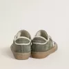 Super-Star LTD für Damen aus grünem Canvas mit weißem Lederstern Super-Star LTD für Damen aus grünem Canvas mit weißem Lederstern