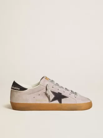Super-Star LTD für Damen aus lila Wildleder mit mitternachtsblauem Wildlederstern und Fersenlasche