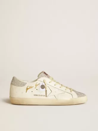 Super-Star LTD für Damen aus weißem Leder mit Swarovski-Mikrokristalleinsätzen Super-Star LTD für Damen aus weißem Leder mit Swarovski-Mikrokristalleinsätzen