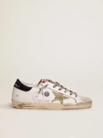 Super-Star LTD für Damen mit blauer Fersenlasche und Swarovski-Kristallstern Super-Star LTD für Damen mit blauer Fersenlasche und Swarovski-Kristallstern