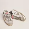 Super-Star LTD für Damen mit blauer Fersenlasche und Swarovski-Kristallstern Super-Star LTD für Damen mit blauer Fersenlasche und Swarovski-Kristallstern