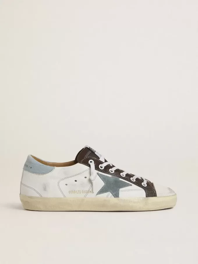 Super-Star LTD für Damen mit hellblauem Wildlederstern und hellblauem Canvas-Fersenlasche