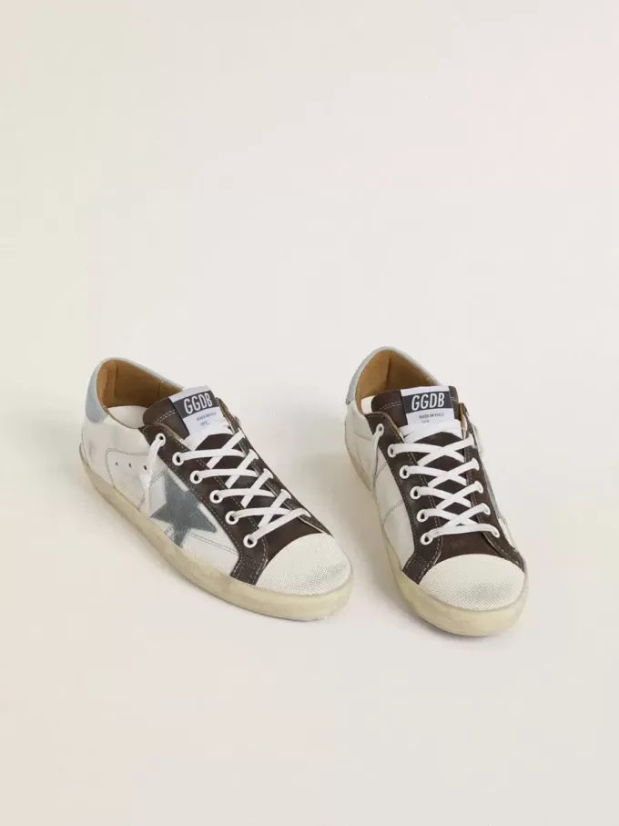 Super-Star LTD für Damen mit hellblauem Wildlederstern und hellblauem Canvas-Fersenlasche