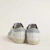 Super-Star LTD für Damen mit hellblauem Wildlederstern und hellblauem Canvas-Fersenlasche