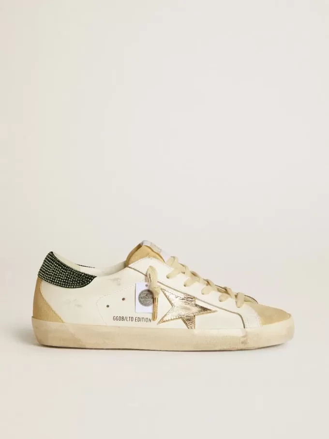 Super-Star LTD für Damen mit Lederstern und Fersenkappe mit Swarovski-Kristallen Super-Star LTD für Damen mit Lederstern und Fersenkappe mit Swarovski-Kristallen