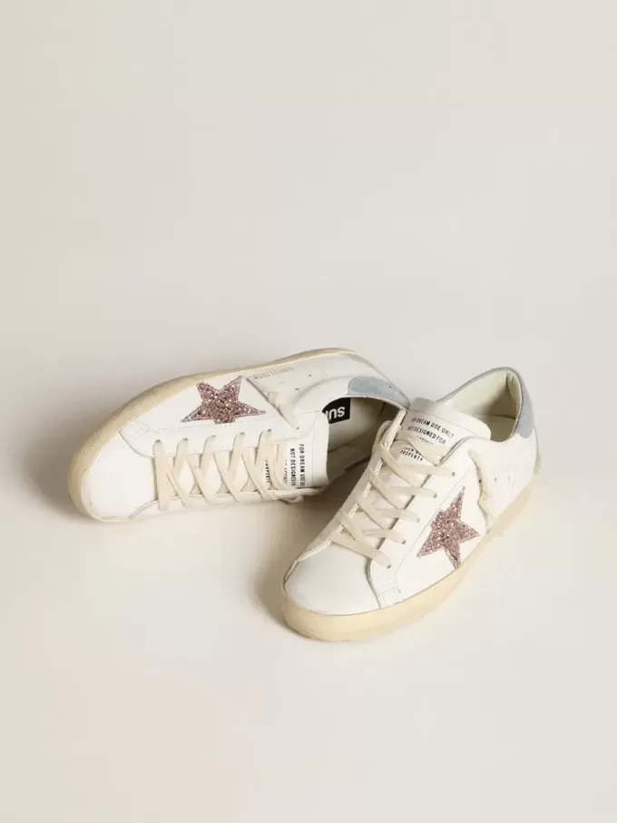 Super-Star LTD für Damen mit mehrfarbigem Glitzerstern und Fersenlasche aus Wildleder