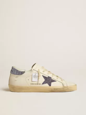 Super-Star LTD für Damen mit Wildlederstern und Fersenlasche mit Swarovski-Kristallen Super-Star LTD für Damen mit Wildlederstern und Fersenlasche mit Swarovski-Kristallen