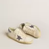 Super-Star LTD für Damen mit Wildlederstern und Fersenlasche mit Swarovski-Kristallen
