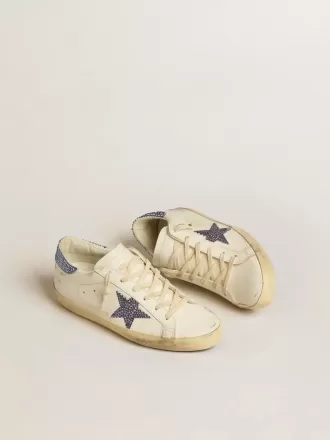 Super-Star LTD für Damen mit Wildlederstern und Fersenlasche mit Swarovski-Kristallen Super-Star LTD für Damen mit Wildlederstern und Fersenlasche mit Swarovski-Kristallen