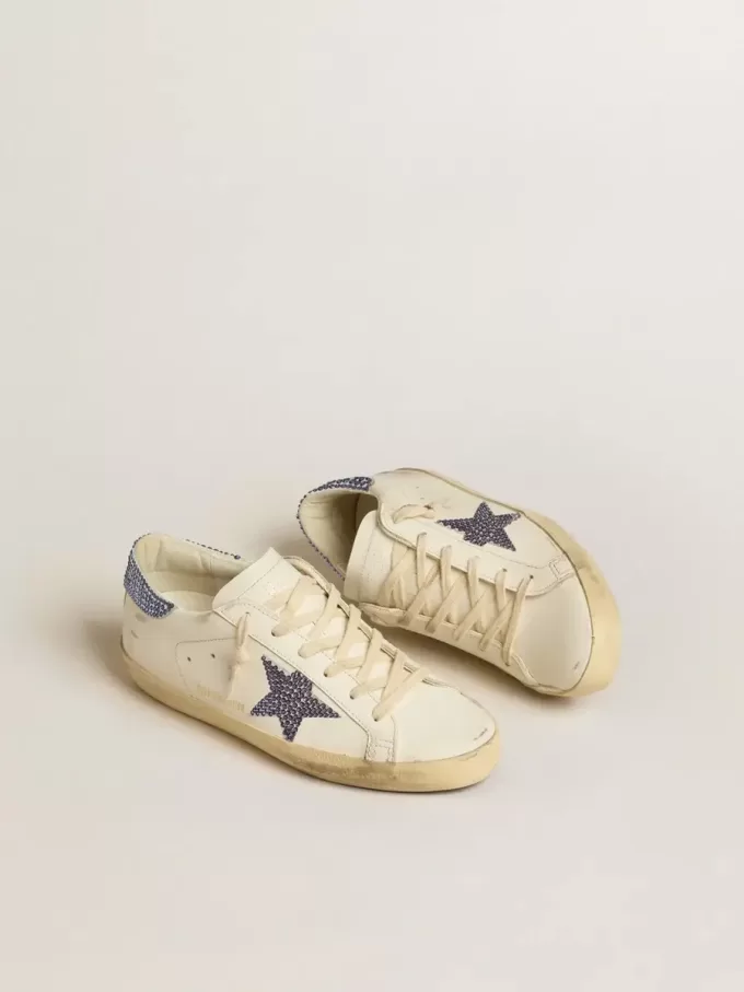 Super-Star LTD für Damen mit Wildlederstern und Fersenlasche mit Swarovski-Kristallen