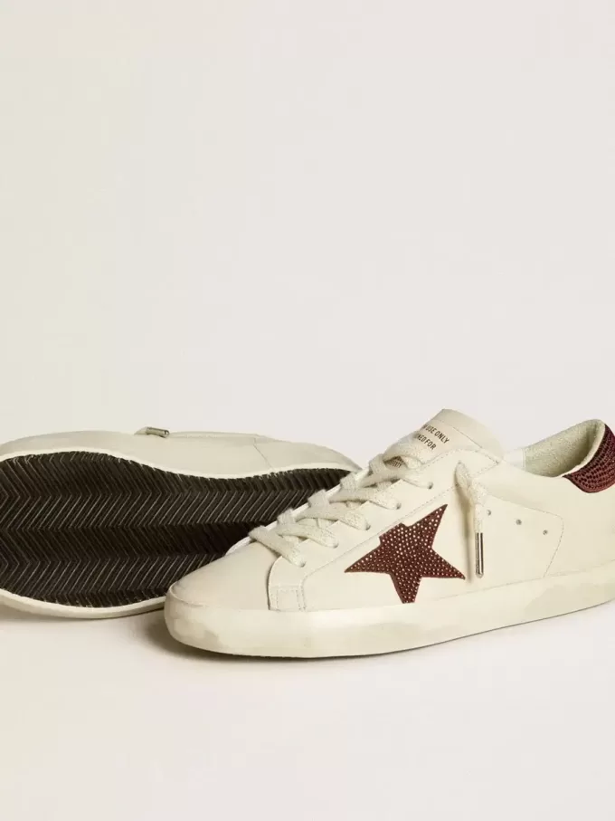 Super-Star LTD für Damen mit Wildlederstern und Fersenlasche mit Swarovski-Kristallen