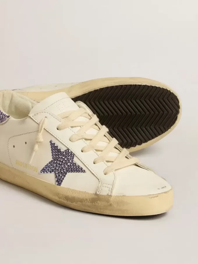 Super-Star LTD für Damen mit Wildlederstern und Fersenlasche mit Swarovski-Kristallen