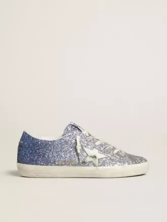 Super-Star LTD in mehrfarbigem Glitzer mit silbernem Metallic-Lederstern