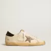 Super-Star LTD mit laminiertem Lederstern und schwarzer Glitzer-Fersenlasche Super-Star LTD mit laminiertem Lederstern und schwarzer Glitzer-Fersenlasche