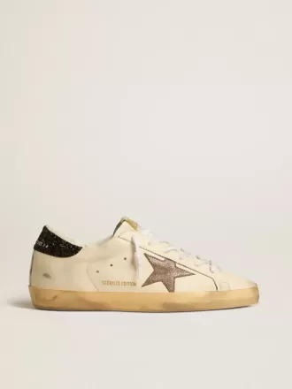 Super-Star LTD mit laminiertem Lederstern und schwarzer Glitzer-Fersenlasche