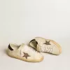 Super-Star LTD mit laminiertem Lederstern und schwarzer Glitzer-Fersenlasche Super-Star LTD mit laminiertem Lederstern und schwarzer Glitzer-Fersenlasche